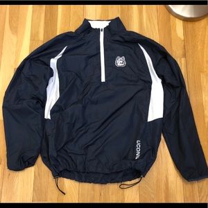 Retro UConn Huskies Windbreaker
